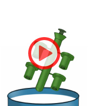 ツリーを耐火物の乳液につけます。