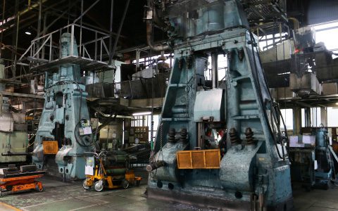 熱間鍛造の様子１